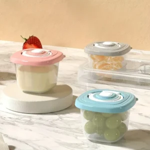 6pcs Sealed Lid Portable Baby Food Containers